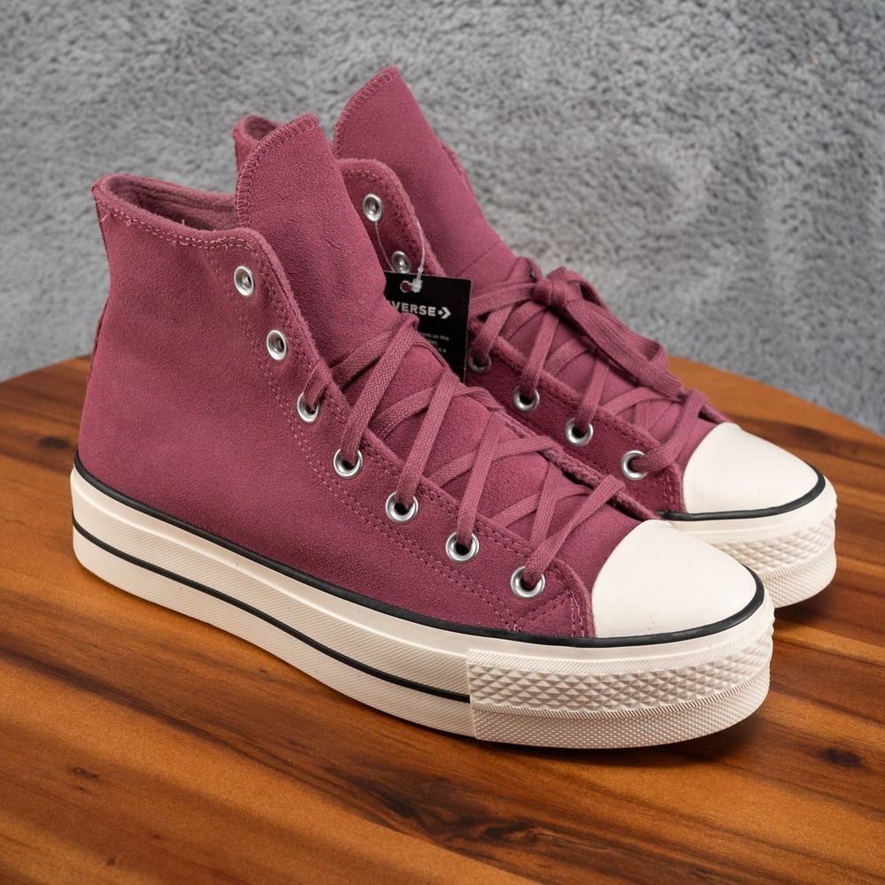 Size 9 - Converse Chuck Taylor All Star Platform Shadowberry Suede Pink